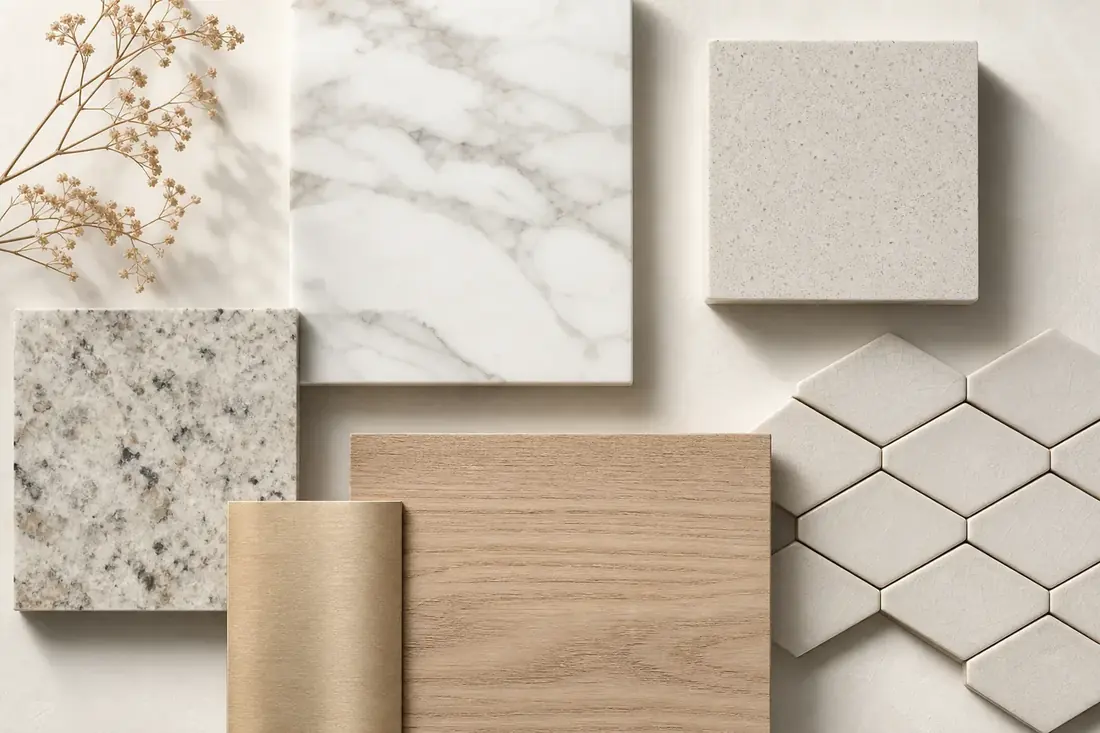 Détails de matériaux premium pour cuisine sur mesure