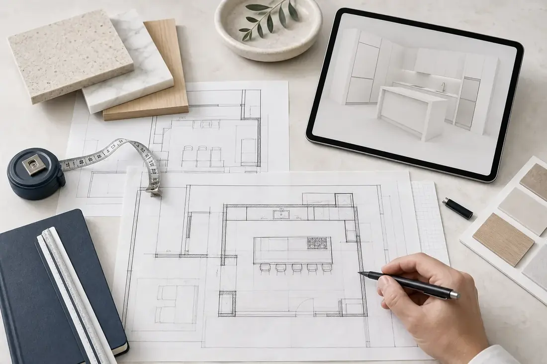 Plans d’implantation pour une cuisine fonctionnelle